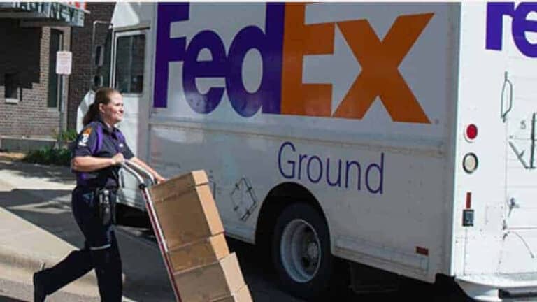 FedEx delivery van