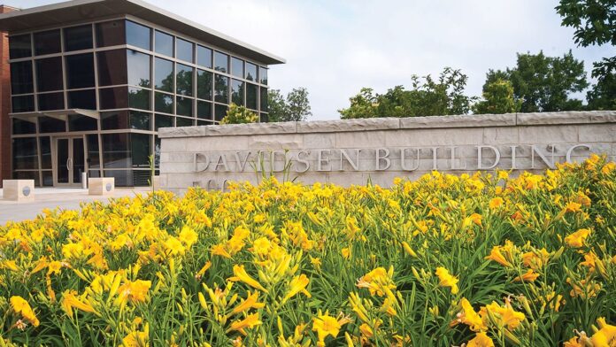 Davidsen Building on the main campus of ACT headquarters in Iowa City. CREDIT ACT