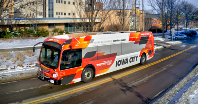 Iowa City Transit electric buses