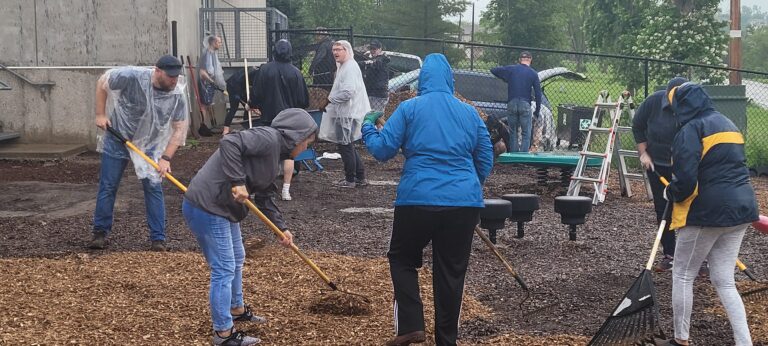 60 attorneys and staff of Shuttleworth & Ingersoll donated over 300 hours to make improvements to outdoor spaces.CREDIT FOUR OAKS