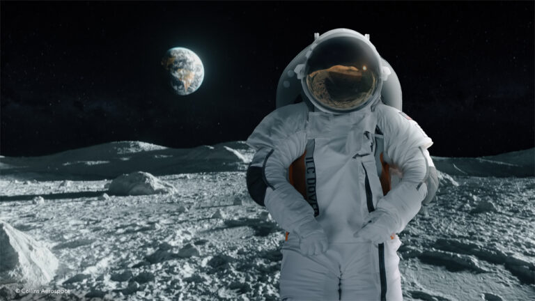 This next-generation spacesuit will be produced by Collins Aerospace and its partners. CREDIT COLLINS AEROSPACE