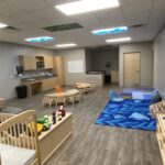 A classroom at the new child care center at Outlets Williamsburg.