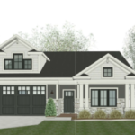 A rendering of a single-family unit at the proposed Monument Hills development.