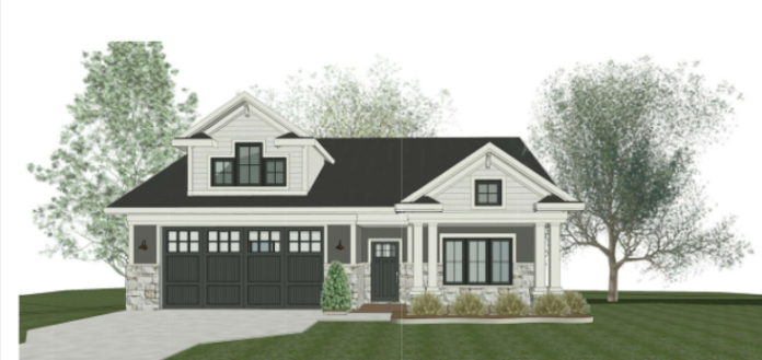 A rendering of a single-family unit at the proposed Monument Hills development.