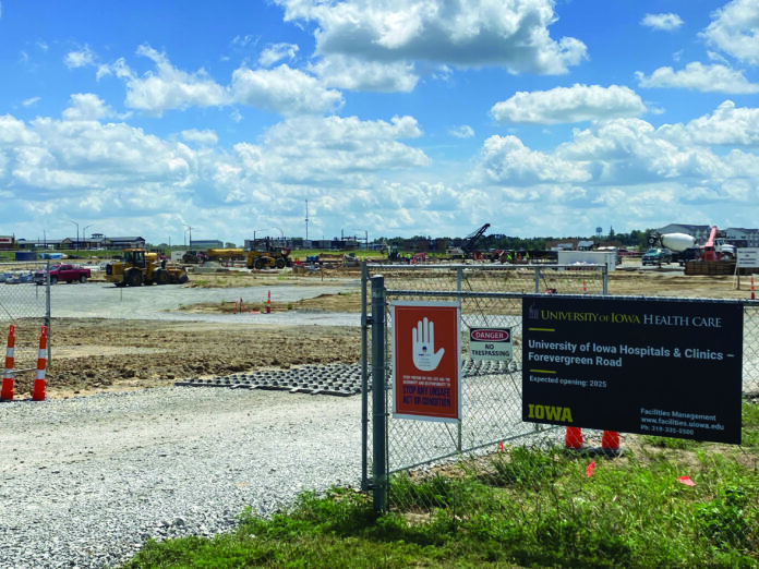 North Liberty Hospital construction