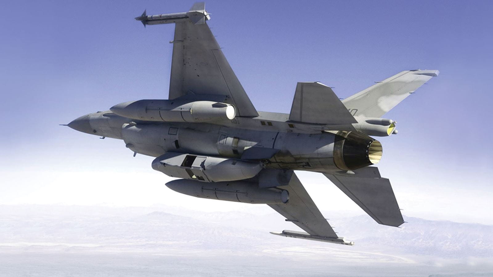 F-16_with_MS-110 Collins Aerospace's newest sensor is meant to detect targets with a higher degree of certainty.