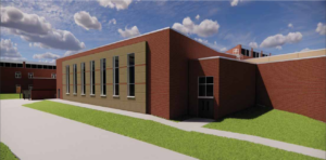 The ICCSD proposal would construct a cafeteria on the east side of the school. 