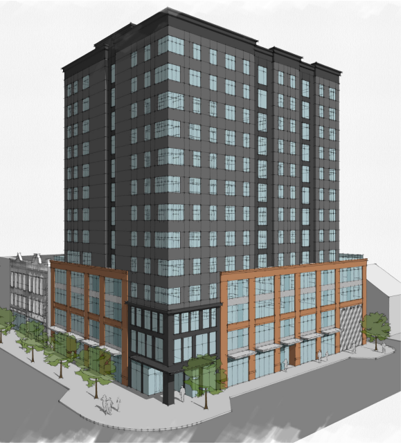 A site plan for a 13-story, mixed-use development at 21 S. Linn Street was approved Aug. 26 by Iowa City staff.