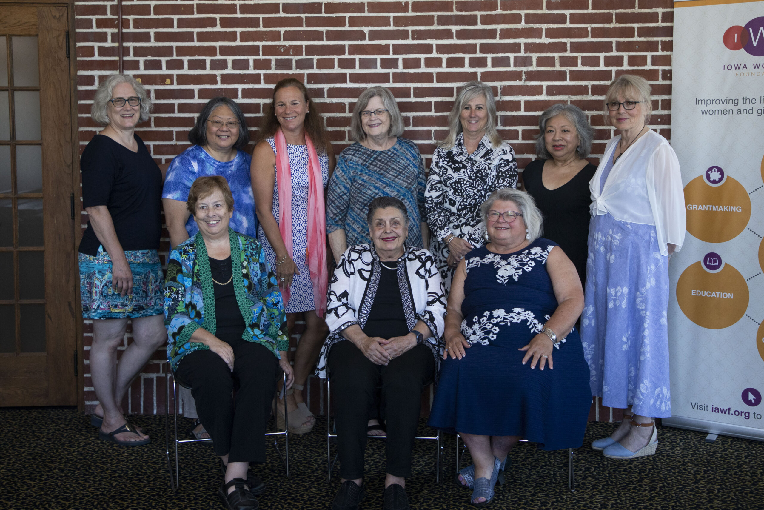 Iowa Women's Foundation founders gather for their event.