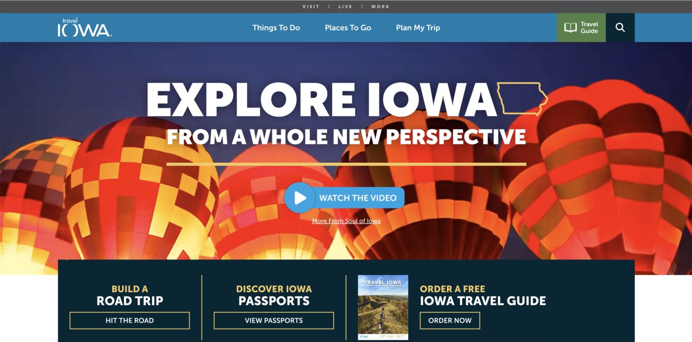 Iowa Tourism Office launches redesigned website, travel guide