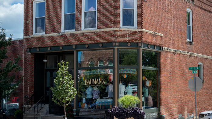 Mike and Valerie Smith renovated the upstairs of the historic building they own on Mount Vernon's main street into their home.