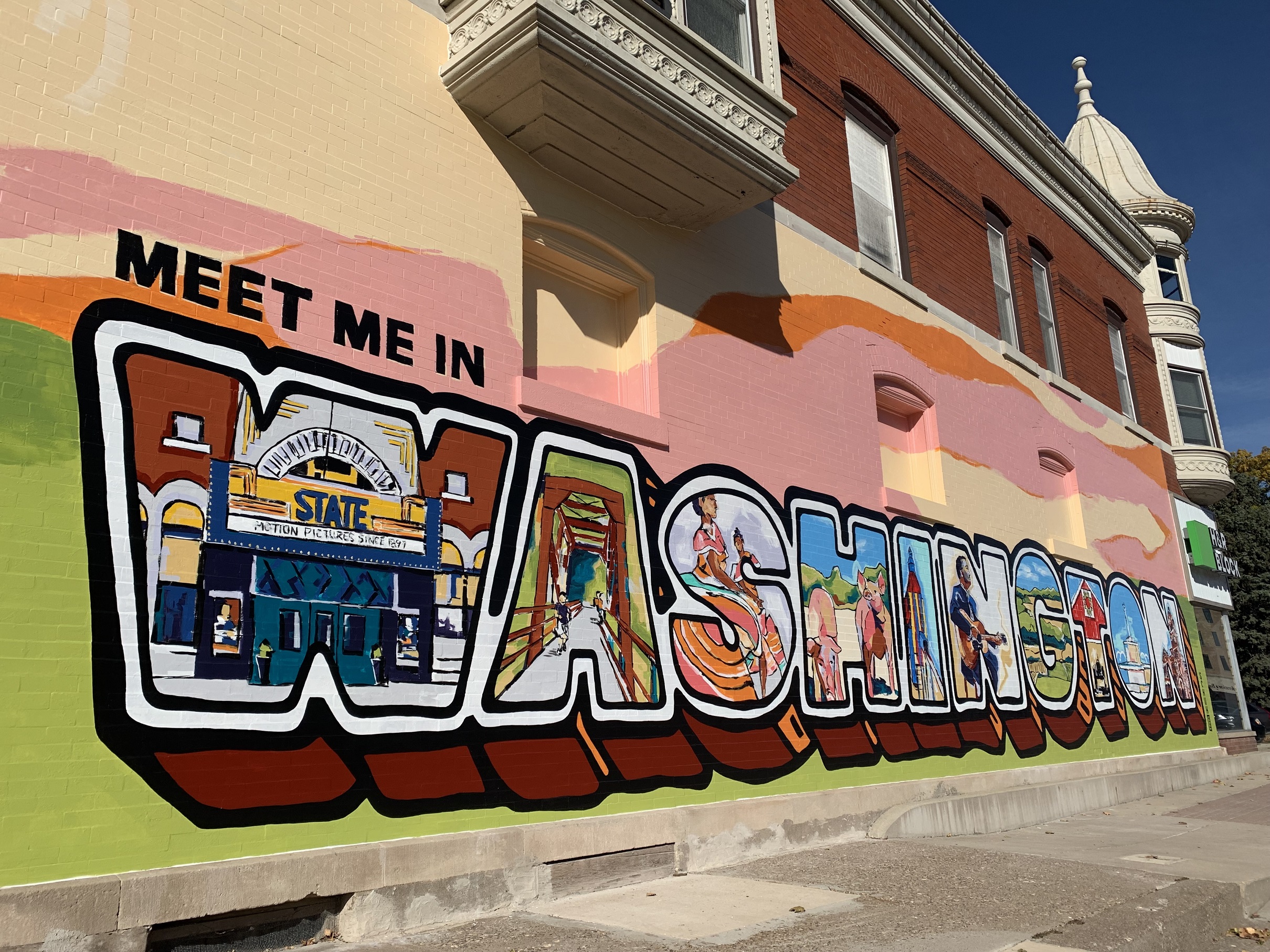 Washington mural web Washington, Iowa mural