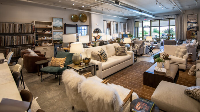 As well as furniture, Mix Home Mercantile carries unique home furnishings such as local paintings, vases and decorative pillows.