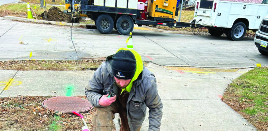 Central Scott Telephone fiber-optic cable