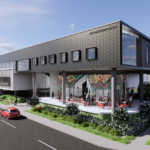 A rendering of the new ARK Innovation Center Building in south St. Petersburg, Florida. The nine climate tech startups will work out of this space. CREDIT TAMPA BAY INNOVATION CENTER