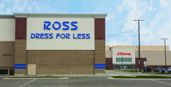The Ross Dress for Less and JCPenney stores at Westdale Town Center.