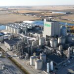 An aerial shot of the Verbio Nevada Biorefinery plant with all 16 digesters assembled. CREDIT VERBIO NORTH AMERICA