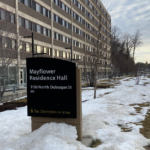 The University of Iowa is exploring options to sell Mayflower Residence Hall and construct a new $40-60 million returning student hall. CREDIT NOAH TONG