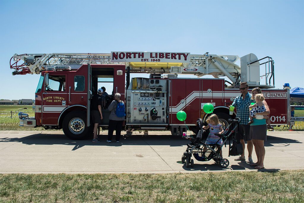 A North Liberty Fire Department truck CREDIT CITY OF NORTH LIBERTY