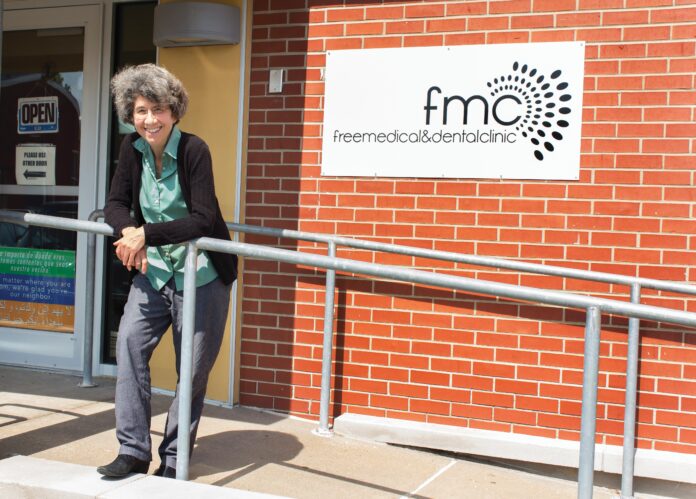 IC Free Medical and Dental Clinic Executive Director Barbara Vinograde is retiring after working for the clinic for 28 years. CREDIT JENNIE SCHMIDT