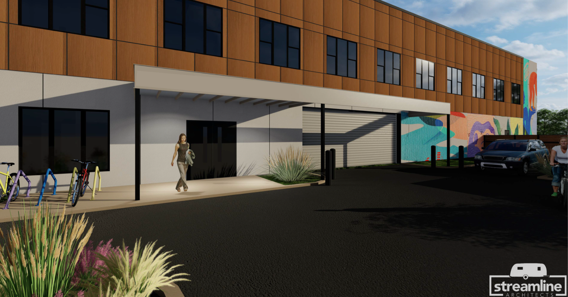 A rendering of the Domestic Violence Intervention Program's (DVIP) new emergency shelter. CREDIT STREAMLINE ARCHITECTS