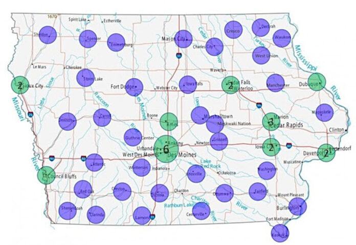 Iowa Digital Services Meetings Map 696x479 