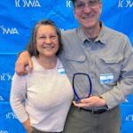 Paul and Sarah Rasch of Wilson's Orchard & Farm. CREDIT THINK IOWA CITY