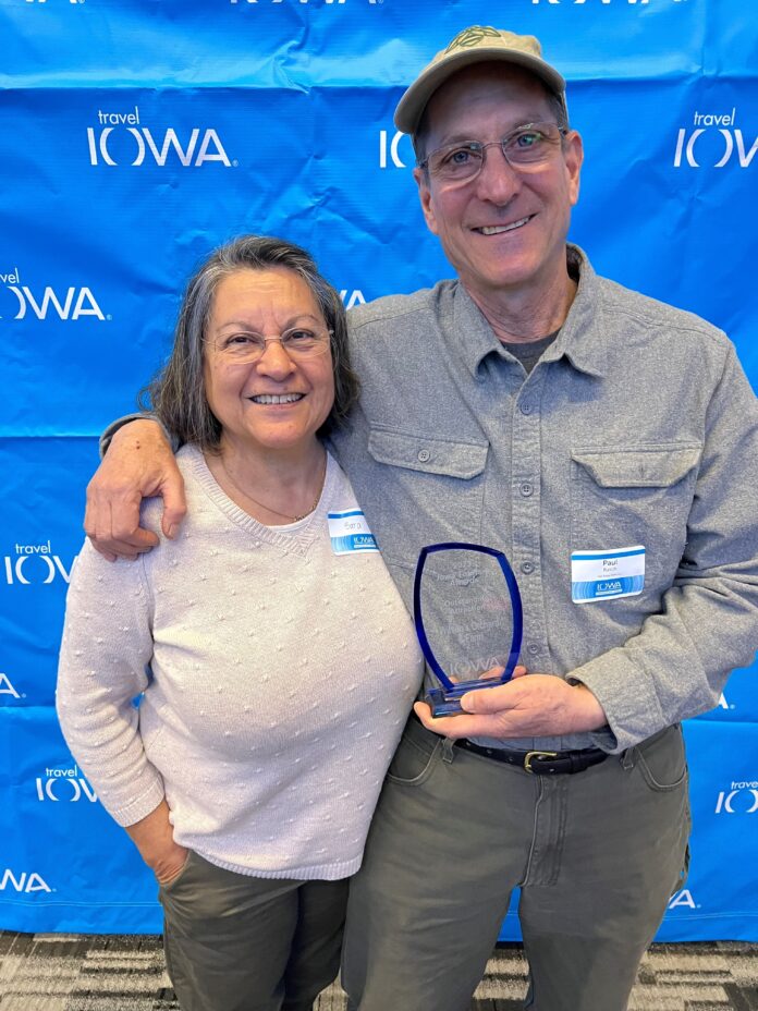 Paul and Sarah Rasch of Wilson's Orchard & Farm. CREDIT THINK IOWA CITY