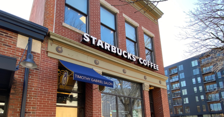 Workers at the Iowa City Starbucks, located at 228 S Clinton St., have voted to unionize. CREDIT NOAH TONG