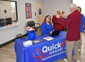 Free t-shirts and giveaways were available at a March 2 ribbon cutting. CREDIT LYLE MOEN