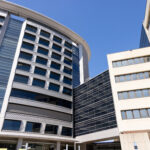 Stead Family Children’s Hospital connects to John Pappajohn Pavillion in March 2023. CREDIT UNIVERSITY OF IOWA.