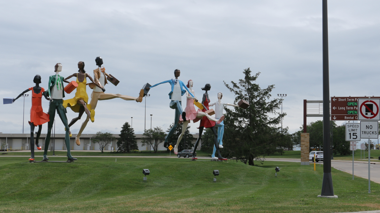 Eastern Iowa Airport Cedar Rapids sculpture