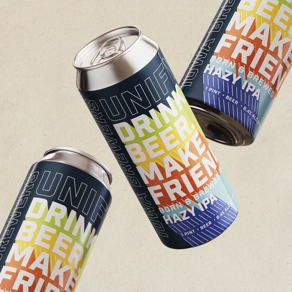 The 2023 Iowa Brewers Guild UNIFY hazy IPA. CREDIT IOWA BREWERS GUILD