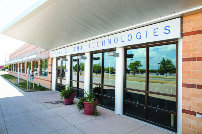 The outside of Integrated DNA Technologies in Coralville in 2012. CREDIT IDT