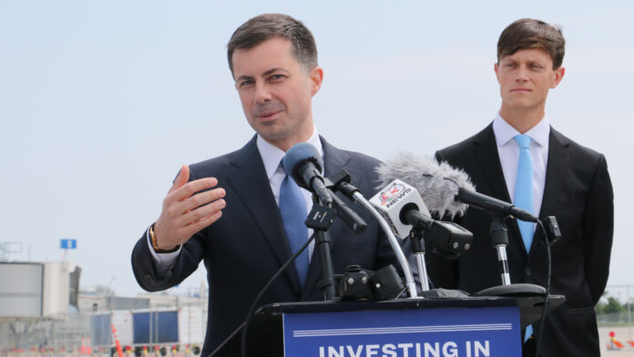 Buttigieg visit Cedar Rapids airport Rob Sand