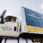 A driver is pictured in a Van Meter truck. CREDIT VAN METER INC.