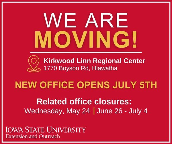 ISU Extension and Outreach, Linn Co. relocating to Hiawatha