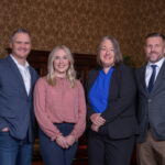 Shea Kelly, Cari McCoy, Jennifer Bennett and Brandon Achen photographed at the Cedar Rapids Country Club by Brian Draeger of Draeger Photography. CEO