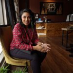 Alicia Velasquez is the artist and entrepreneur behind The House of Dotł’izhi, 327 Kirkwood Ave., Iowa City, Native American shop. CREDIT SIMONE GARZA