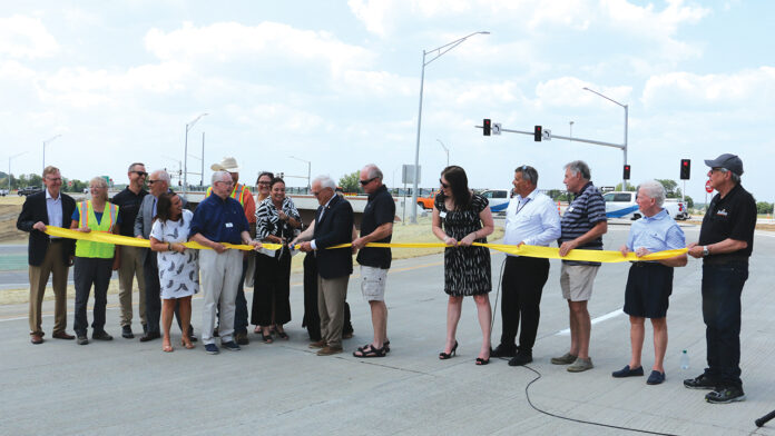 Tower Terrace interchange ribbon cutting