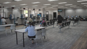 The interior of the DOT's new location in Coralville.