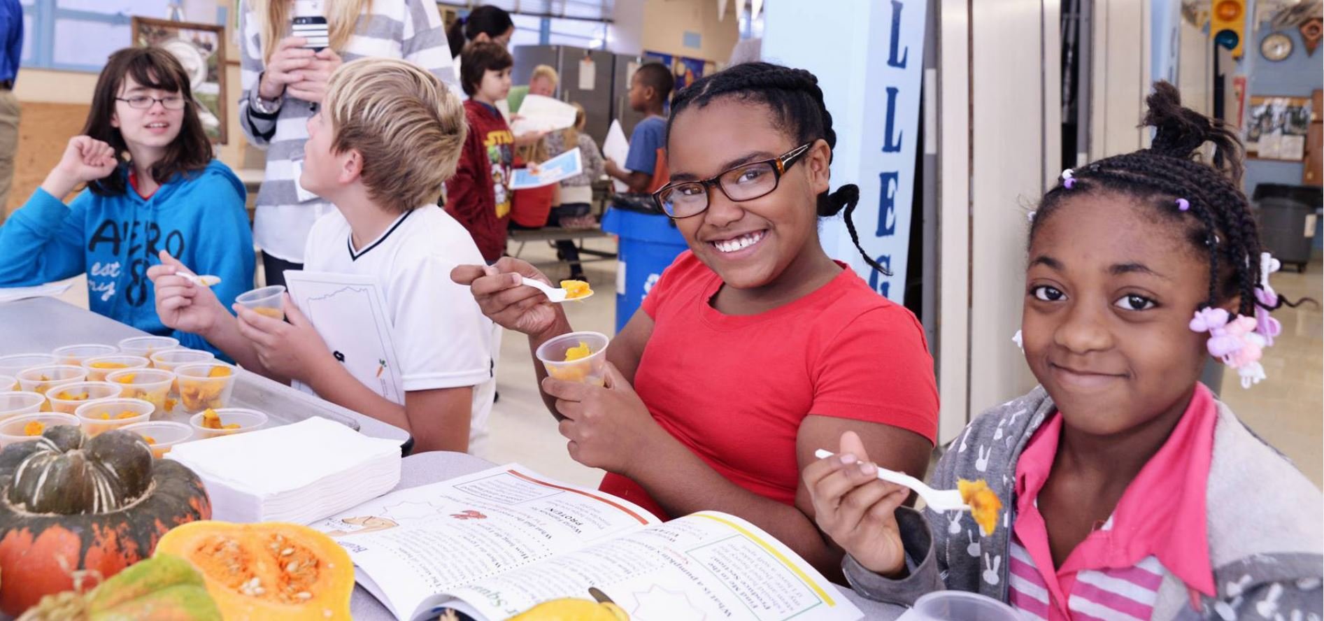 Several Iowa schools participated in Iowa local Food Day, which connects students with locally-grown produce and goods. CREDIT IOWA FARM TO SCHOOL & EARLY CARE