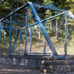 Bertram Road blue bridge Indian Creek Nature Center