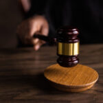 gavel pictured on a desk