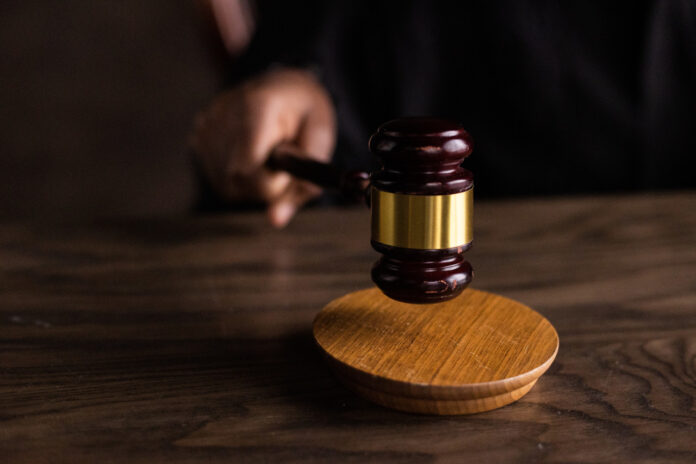 gavel pictured on a desk