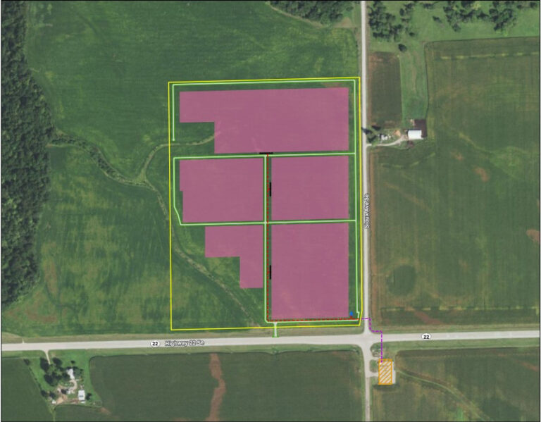 Site of the proposed solar utility project in Lone Tree.
