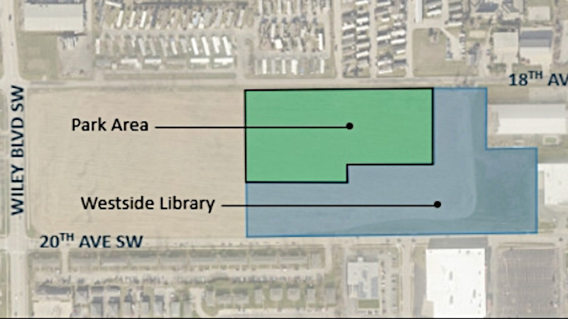 Westside Library Park map