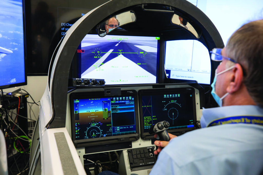 Collins Aerospace delivered a tailor-made Large Format Display system that will play a key role in the mission of NASA’s X-59 Quiet SuperSonic Technology (QueSST) aircraft. CREDIT LOCKHEED MARTIN