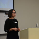 Emmaly Renshaw, executive director of Feed Iowa First and the symposium facilitator.