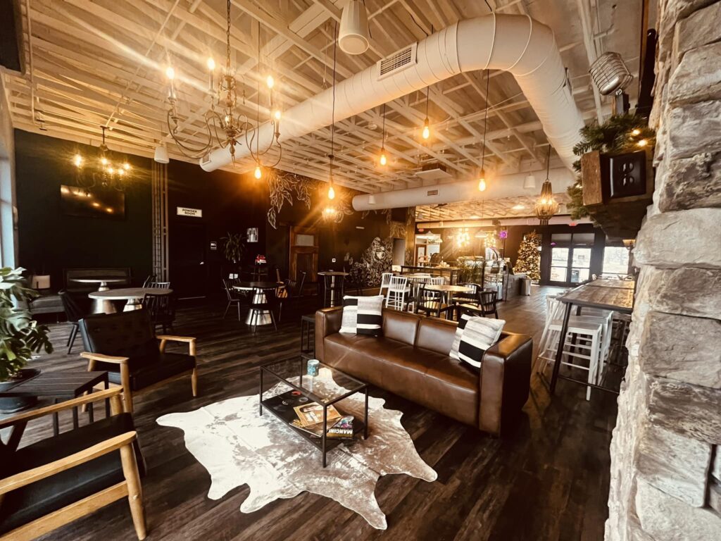 Indoor look at Stillwater Coffee